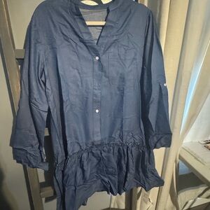 Navy Blue Button-Up dress